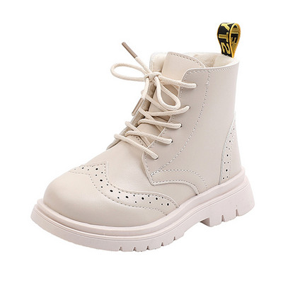 Modernūs vaikiški batai iš eko odos plokščiu padu ir raišteliais