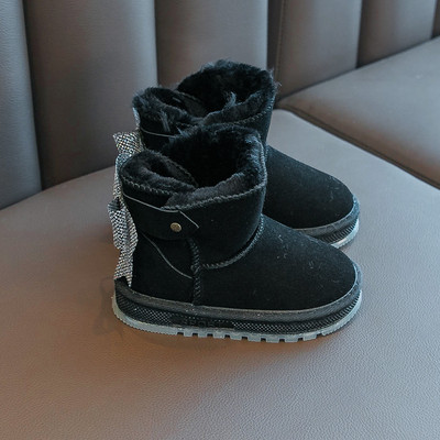 NAUJAS Modelis vaikiški batai mergaitėms su 3D kaspinu