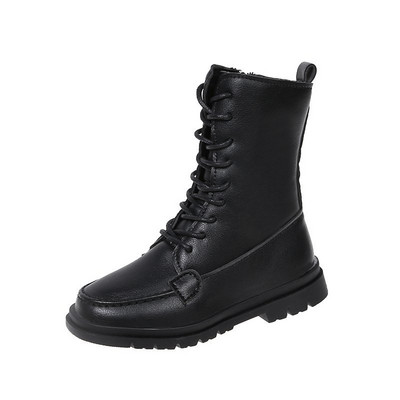 Vaikiški modernūs batai su užtrauktuku ir raišteliais