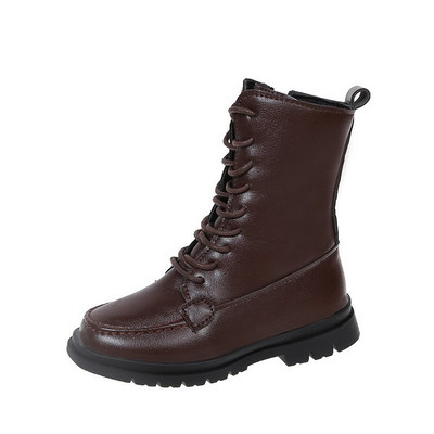 Vaikiški modernūs batai su užtrauktuku ir raišteliais