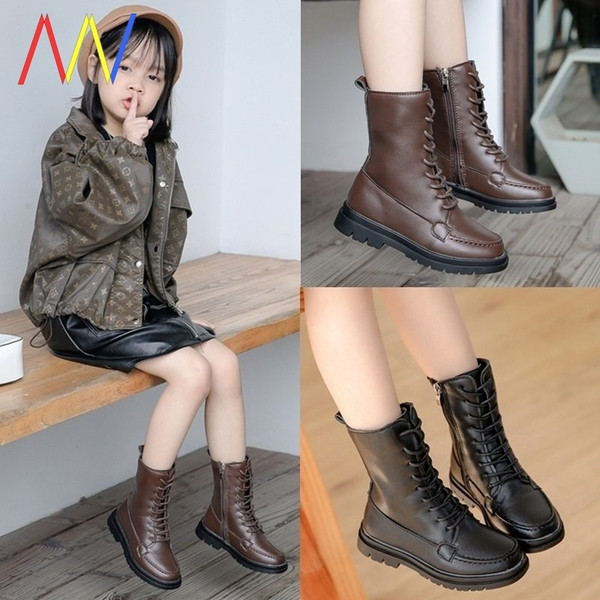 Vaikiški modernūs batai su užtrauktuku ir raišteliais