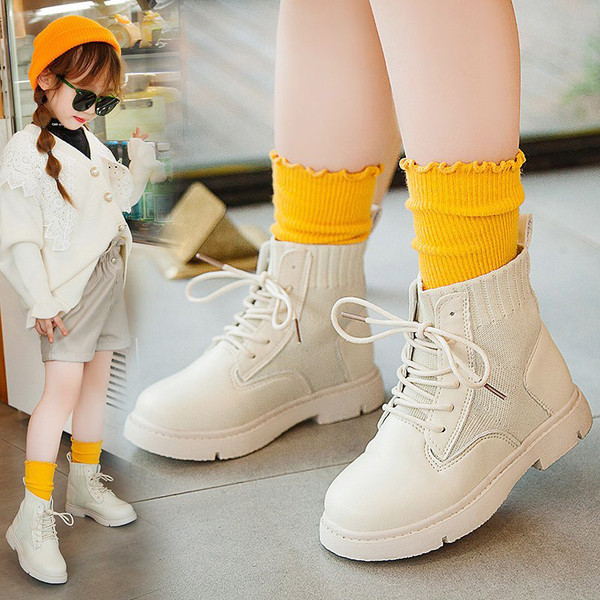 Dječje moderne čizme na vezice za djevojčice