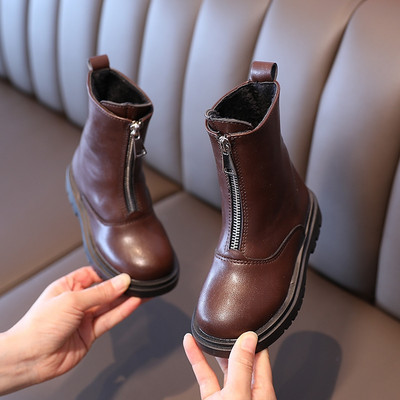 Öko-nahast lukuga lastesaapad tüdrukutele