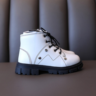 Kožne dječje zimske čizme na vezice - za djevojčice i dječake