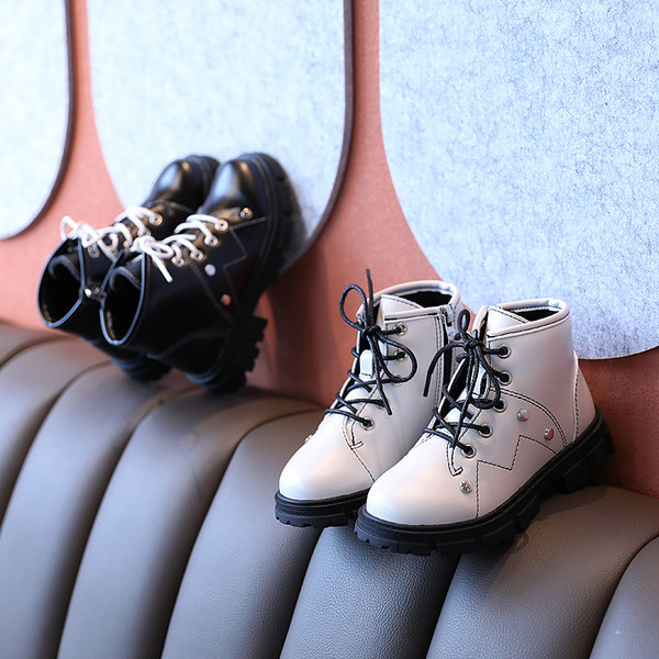 Kožne dječje zimske čizme na vezice - za djevojčice i dječake