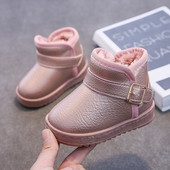 Vaikiški odiniai batai su šiltu pamušalu mergaitėms