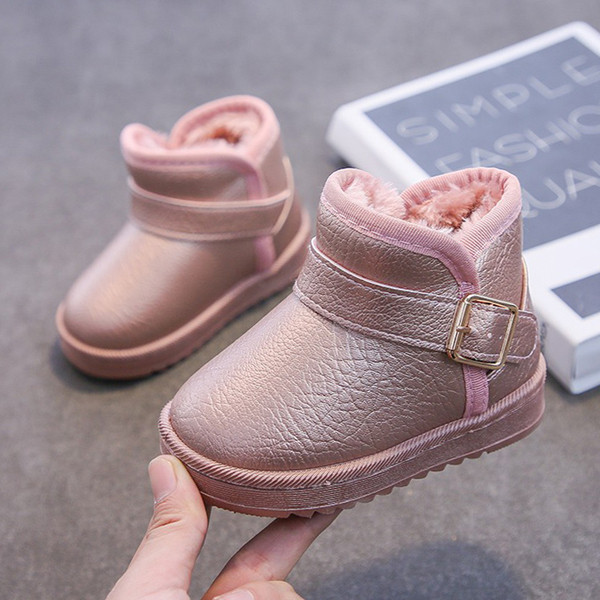 Vaikiški odiniai batai su šiltu pamušalu mergaitėms
