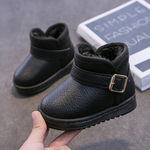 Vaikiški odiniai batai su šiltu pamušalu mergaitėms