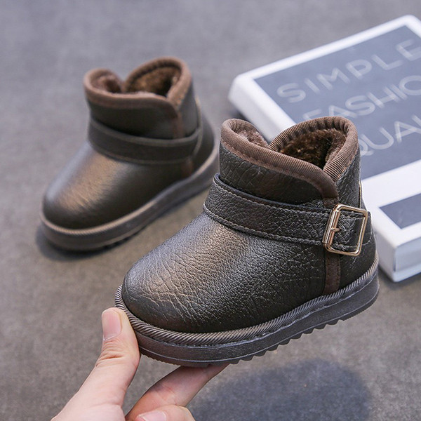 Vaikiški odiniai batai su šiltu pamušalu mergaitėms