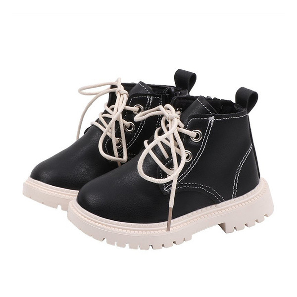 Sportiški ir elegantiški vaikiški batai iš eko odos su raišteliais mergaitėms