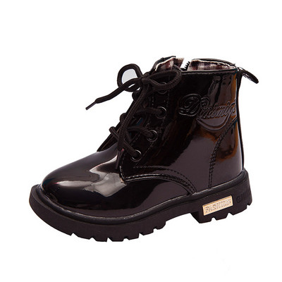 Moodsad paeltega laste lakknahast saapad tüdrukutele