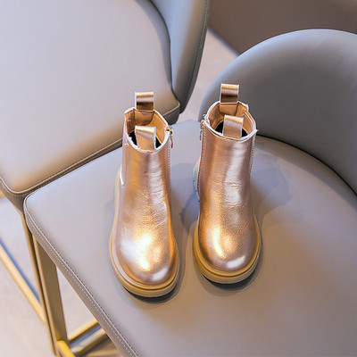 Lukuga laste läikivad saapad tüdrukutele