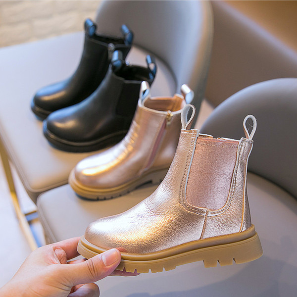 Lukuga laste läikivad saapad tüdrukutele