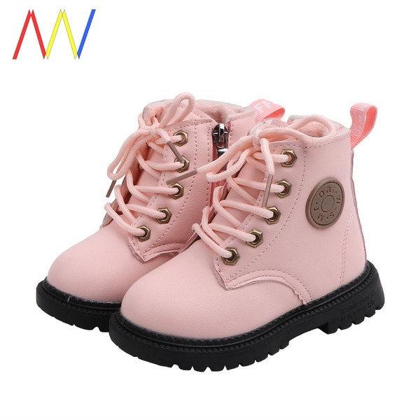 Vaikiški batai iš eko odos su raišteliais ir užtrauktuku