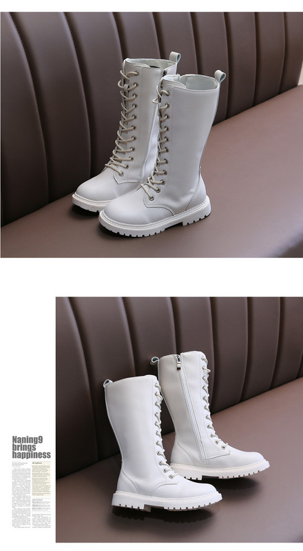 Model nou de ghete copii din piele ecologica cu sireturi pentru fete