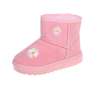 Μοντέρνες παιδικές μπότες με κεντήματα και ζεστή επένδυση
