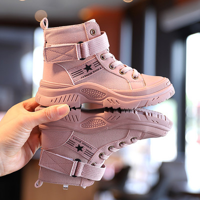 Vaikiški rudens-žiemos batai su raišteliais mergaitėms ir berniukams