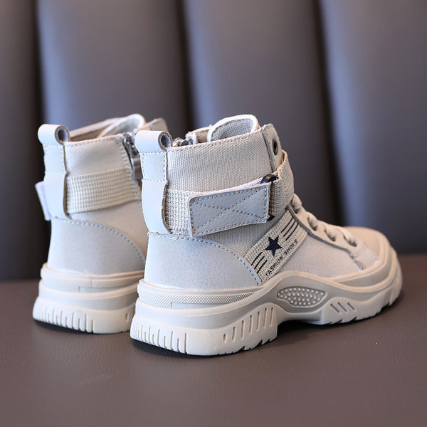 Vaikiški rudens-žiemos batai su raišteliais mergaitėms ir berniukams