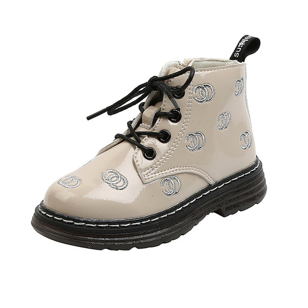 Odiniai vaikiški žieminiai batai su aplikacijomis