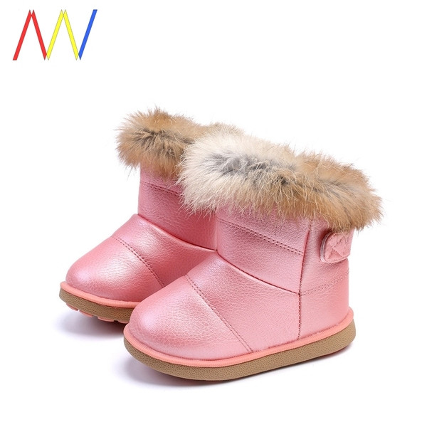 Laste soojad nööbi ja sulestikuga saapad