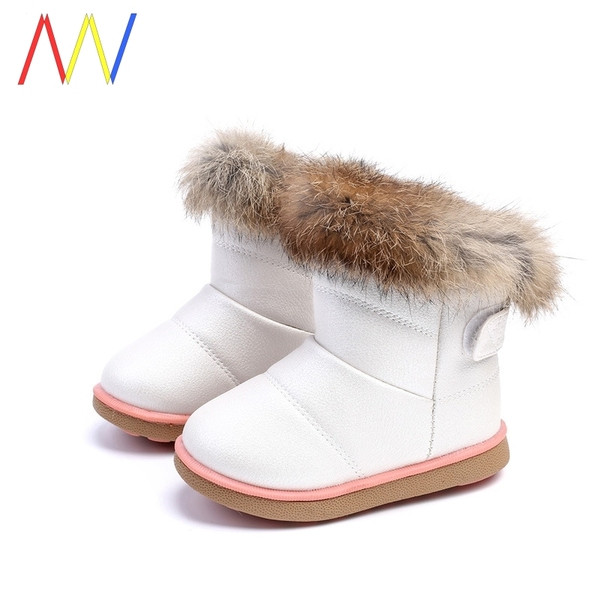 Laste soojad nööbi ja sulestikuga saapad