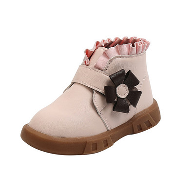 Uus mudel 3D elemendiga nahast lastesaapad tüdrukutele