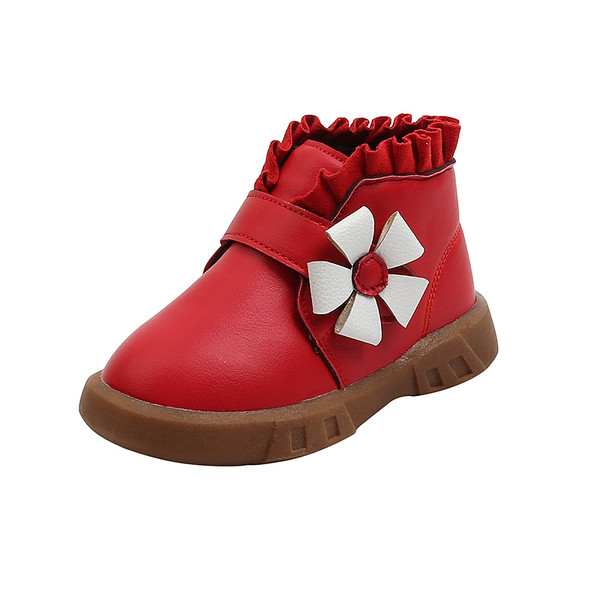 Uus mudel 3D elemendiga nahast lastesaapad tüdrukutele