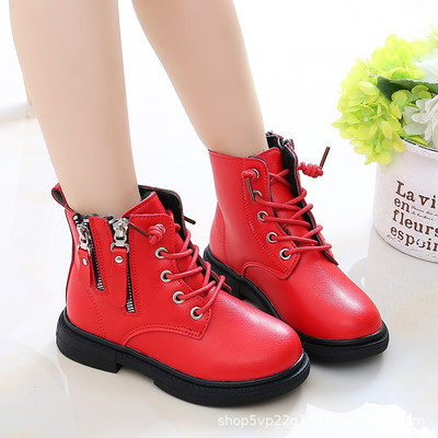 Tõmbluku ja paeltega lastesaapad tüdrukutele