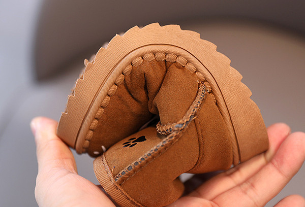 Pehme voodri ja aplikatsiooniga soojad lastesaapad tüdrukutele