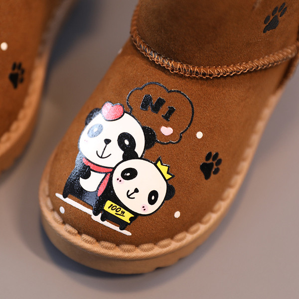 Pehme voodri ja aplikatsiooniga soojad lastesaapad tüdrukutele