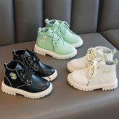 Vaikiški odiniai batai mergaitėms su siuvinėjimu