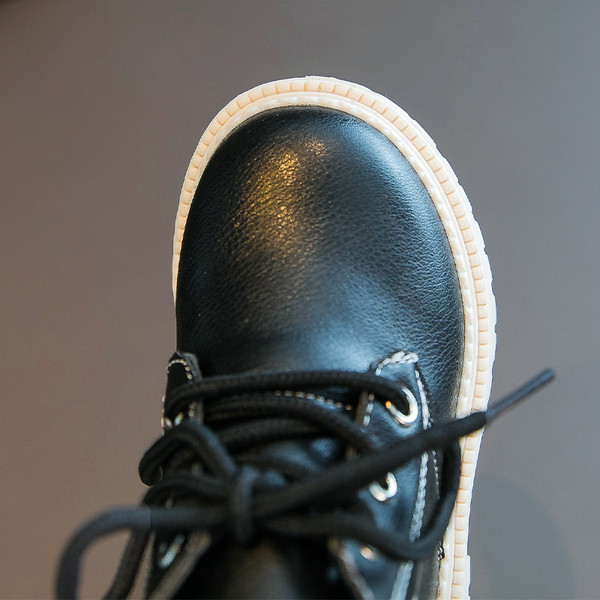 Vaikiški odiniai batai mergaitėms su siuvinėjimu