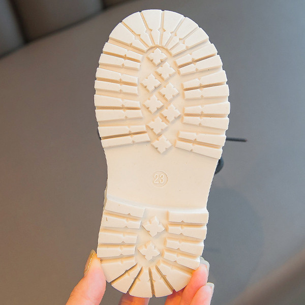 Vaikiški odiniai batai mergaitėms su siuvinėjimu