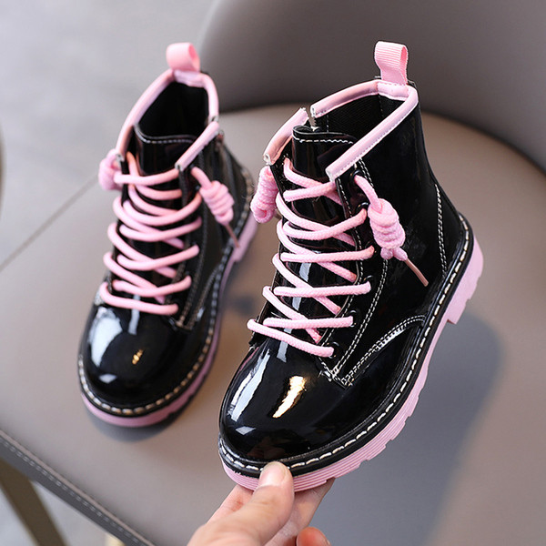 Uus mudel laste lakknahast saapad tüdrukutele