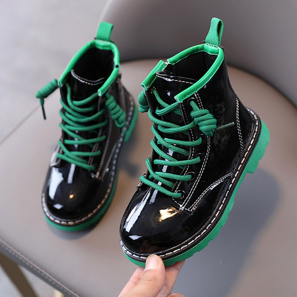 Uus mudel laste lakknahast saapad tüdrukutele