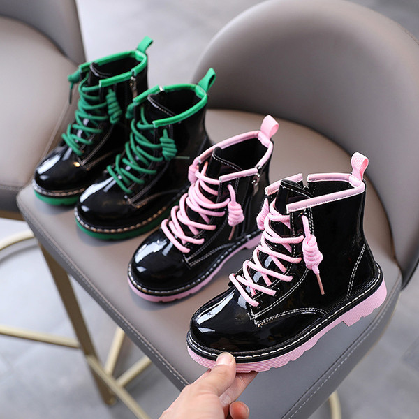 Uus mudel laste lakknahast saapad tüdrukutele