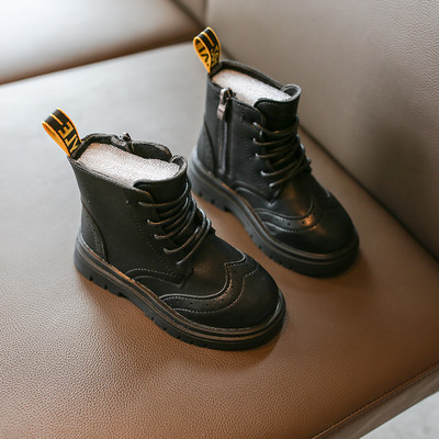 Öko-nahast lameda talla ja paeltega lastesaapad