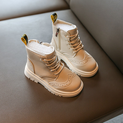 Öko-nahast lameda talla ja paeltega lastesaapad