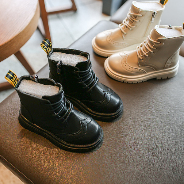 Öko-nahast lameda talla ja paeltega lastesaapad