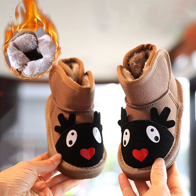 Vaikiški žieminiai batai su 3D elementais mergaitėms