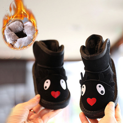 Vaikiški žieminiai batai su 3D elementais mergaitėms