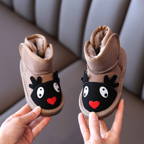 Vaikiški žieminiai batai su 3D elementais mergaitėms