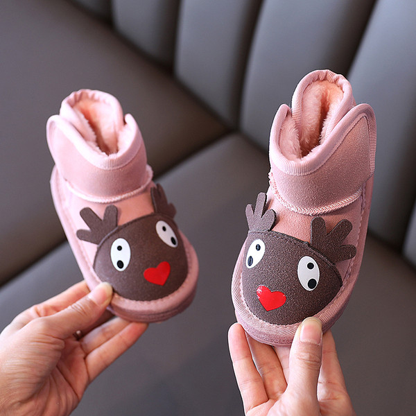 Vaikiški žieminiai batai su 3D elementais mergaitėms