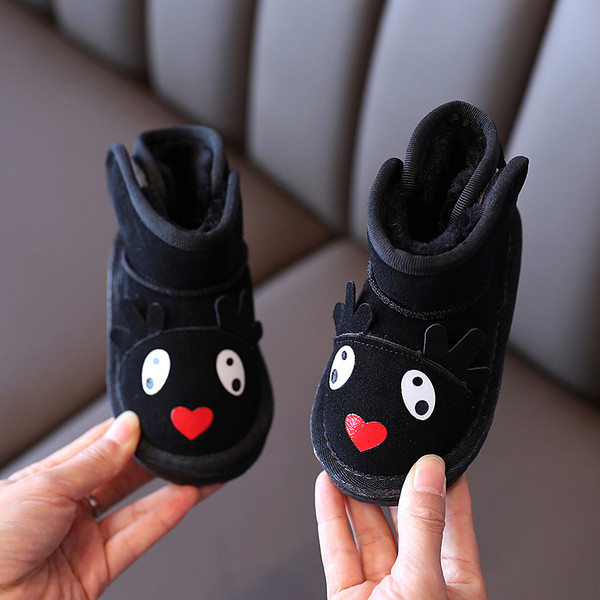 Vaikiški žieminiai batai su 3D elementais mergaitėms