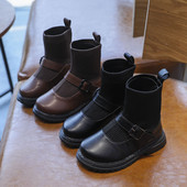 Öko-nahast tekstiiliga stiilsed lastesaapad tüdrukutele