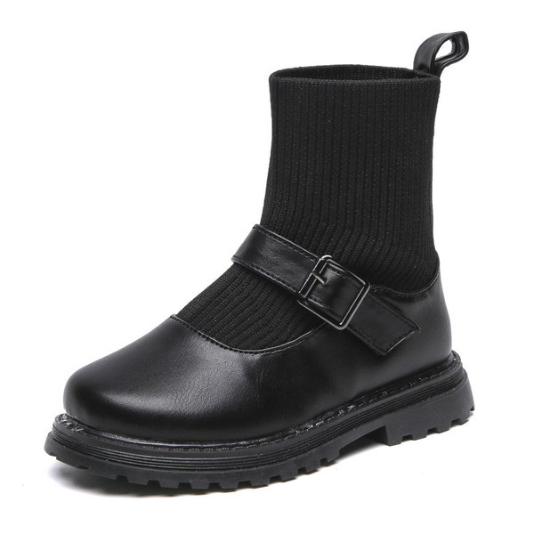 Öko-nahast tekstiiliga stiilsed lastesaapad tüdrukutele