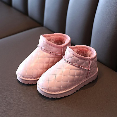 Öko-nahast valmistatud vabaaja lastesaapad tüdrukutele ümara mudeliga