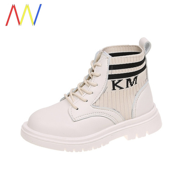 Öko-nahast ja tekstiilist valmistatud laste talvesaapad