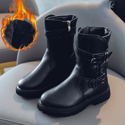 Moodsad pannalde ja lukuga nahast lastesaapad tüdrukutele