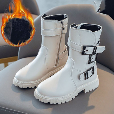 Moodsad pannalde ja lukuga nahast lastesaapad tüdrukutele